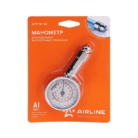Манометр механический Airline, стрелочный, металлический, до 7 атм Манометр механический Airline, стрелочный, металлический, до 7 атм