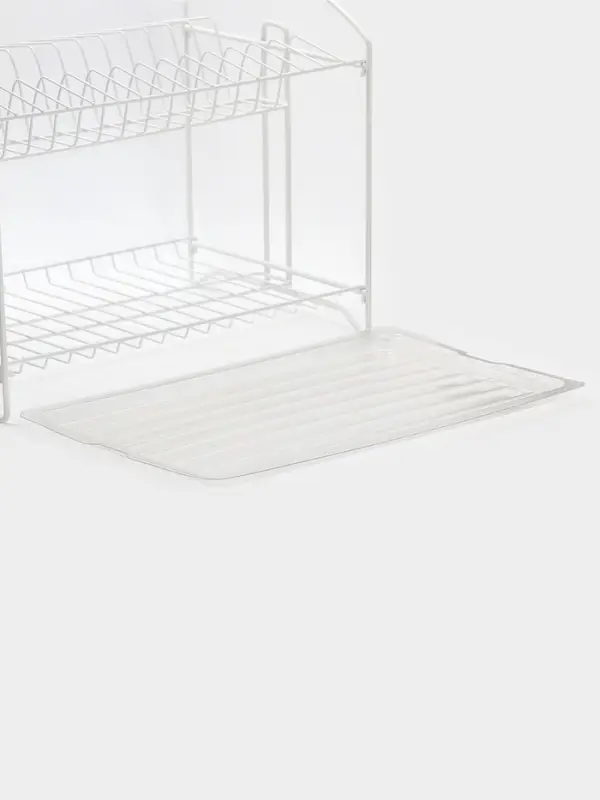 Сушилка для посуды универсальная, разборная, с поддоном, цвет белый 39,5*24*29,5см
