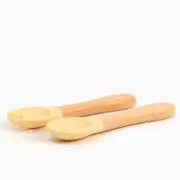 Тарелка детская секционная с ложкой и вилкой, 3 секции, бирюзовый, Mum&Baby