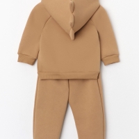 Костюм: толстовка и брюки Крошка Я Dino, рост 68-74, коричневый