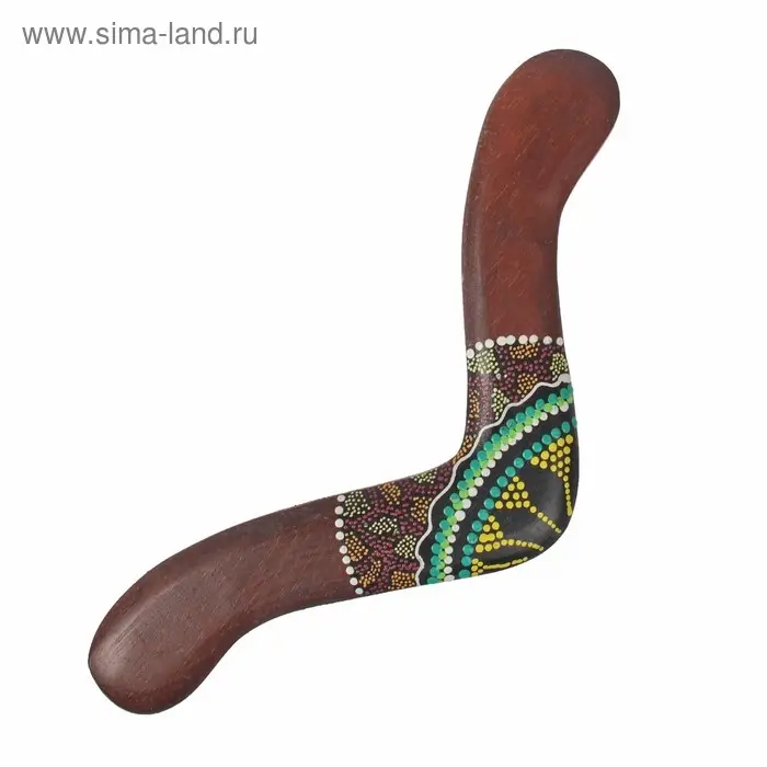 Сувенир &laquo;Бумеранг с точечной росписью&raquo;, 40&times;7&times;1 см, МИКС
