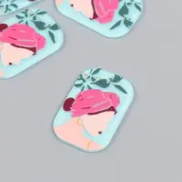 Декор для творчества акрил &laquo;Профиль девушки в чалме&raquo;, 0.2&times;2.6&times;3.9 см