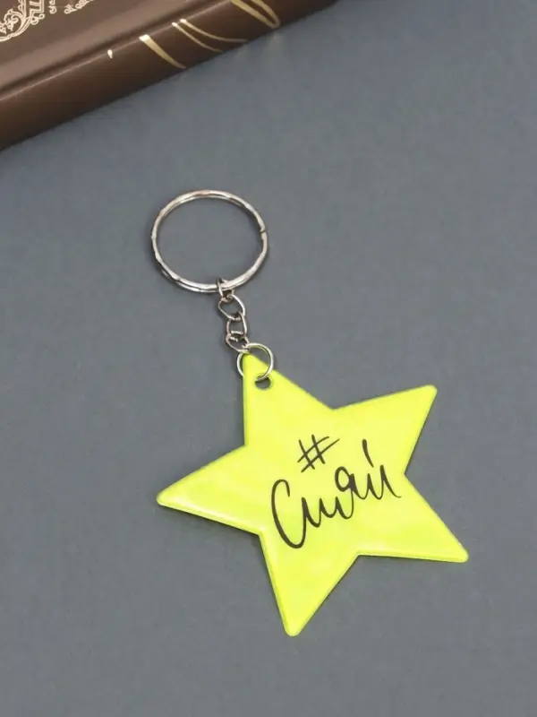 Брелок пластик светоотражающий "#Сияй" МИКС 5,5х4 см