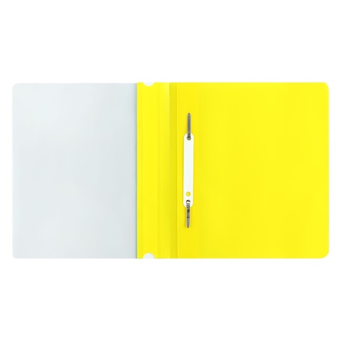 Набор папок-скоросшивателей А5, 5 штук, Calligrata, 180 мкм, с прозрачным верхом, жёлтый