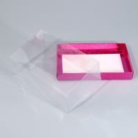 Коробка кондитерская &laquo;Розовые звёздочки&raquo;, 22 х 8 х 13.5 см