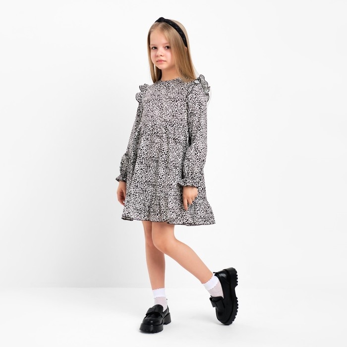 Платье детское KAFTAN Платье детское KAFTAN "Леопард", размер 32 (110-116см)
