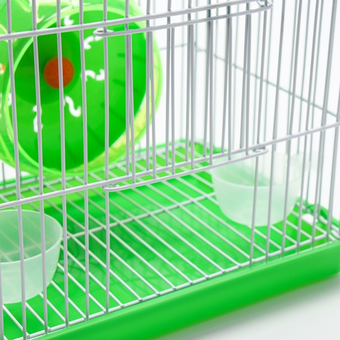 Клетка для грызунов укомплектованная RT-2q, 22 х 16 х 20 см, зелёная (фасовка 30 шт) Клетка для грызунов укомплектованная RT-2q, 22 х 16 х 20 см, зелёная (фасовка 30 шт)