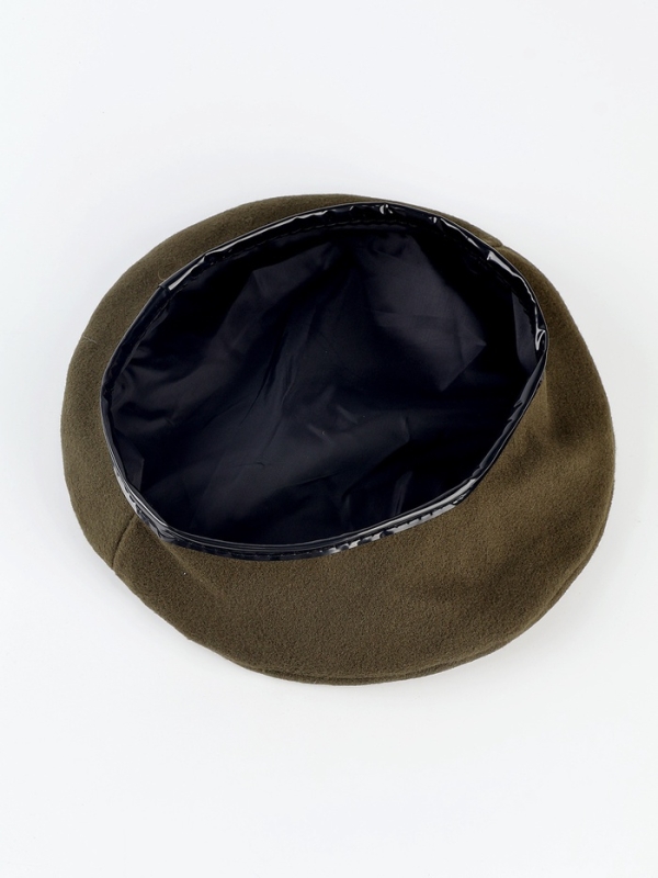 Берет военного, цвет тёмно-зелёный