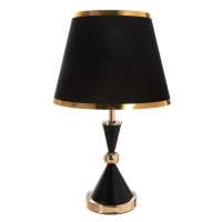 Настольная лампа "Елизавета" E27 40Вт черно-золотой 25х25х37 см RISALUX Настольная лампа "Елизавета" E27 40Вт черно-золотой 25х25х37 см RISALUX