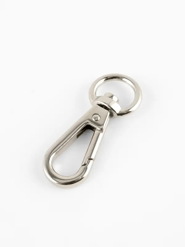 Карабины металл 6,2гр 4,2*1,6см/12*2мм (наб 2шт цена за наб) серебряный TR