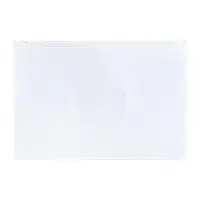 Папка-конверт на ZIP молнии А4, 150 мкм, Calligrata, карман для визитки, белая молния