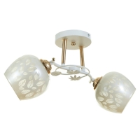 Люстра "Фания" 2хЕ27 40Вт бело-золотой 46х25х26 см BayerLux Люстра "Фания" 2хЕ27 40Вт бело-золотой 46х25х26 см BayerLux