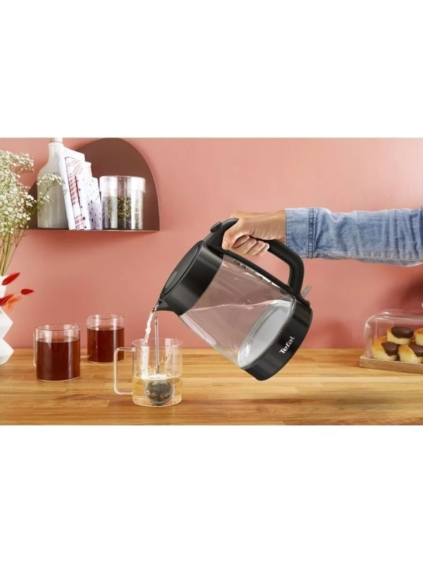 Электрический стеклянный чайник KI840830, 1,7 л, 2200 Вт