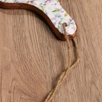 Доска разделочная прямоугольная "Оттенки сирени" дерево манго 41х18 см