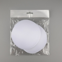 Чашки для бюстгальтера &laquo;Круг&raquo;, 2XL (52), d = 16,5 см, пара, цвет белый