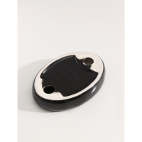 Набор для ванной &laquo;Молния&raquo;, 4 предмета (мыльница, дозатор для мыла 390 мл, 2 стакана), цвет чёрный