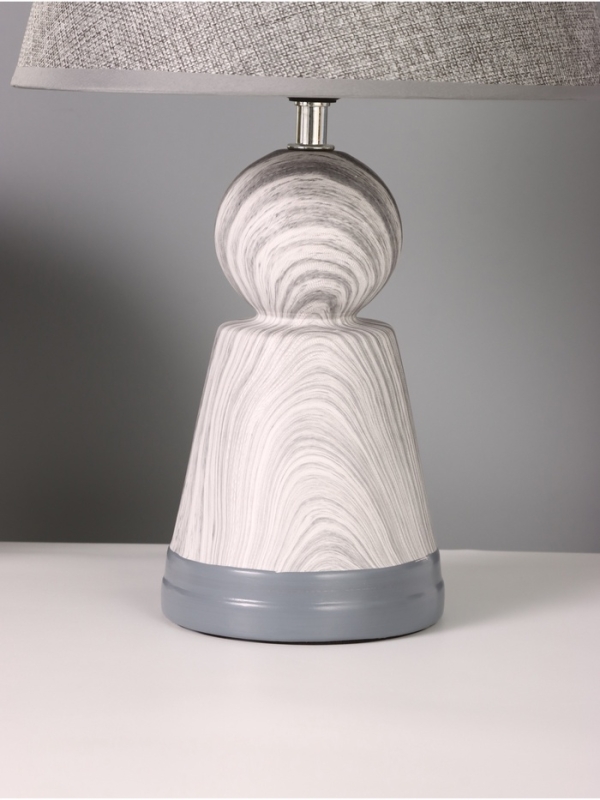 Лампа настольная "Мудрость" 1х40Вт Е27 серый 25х25х39,5см МОДЕЛЬ: