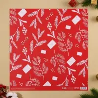 Бумага для скрапбукинга &laquo;Снежинки&raquo;, 30,5 х 32 см, 180 г/м&sup2;