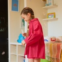 Костюм для девочки (рубашка и шорты) MINAKU, цвет фуксия, рост 122-128 см