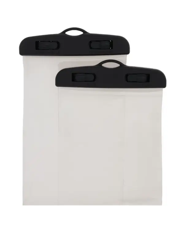 Набор водонепроницаемых чехлов для телефона, 2 штуки, размер 20х11 см, чёрные