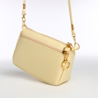 Сумка женская кросс-боди на молнии, цвет бежевый Сумка женская кросс-боди на молнии, цвет бежевый