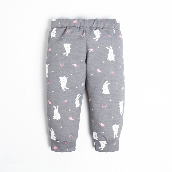 Ползунки-штанишки Крошка Я Ползунки-штанишки Крошка Я "Princess", рост 68-74 см, цвет серый