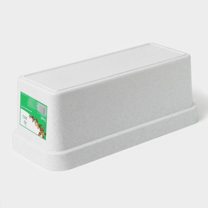 Ящик балконный для цветов «Эко», 40 см, 8 л, цвет светлый гранит Ящик балконный для цветов «Эко», 40 см, 8 л, цвет светлый гранит