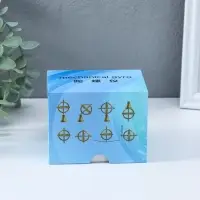 Гироскоп металлический самобалансирующийся на подставке, чёрный 7х7х13,2 см