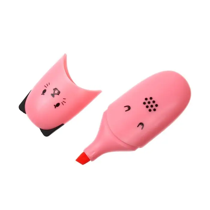 Маркер текстовыделитель мини 1-5мм BRAUBERG KIDS "CUTE CATS PASTEL", микс, в пласт банке