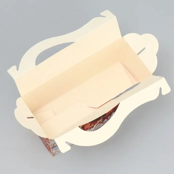 Коробка подарочная новогодняя складная &laquo;С Новым годом!&raquo;, 23 х 10 х 10 см