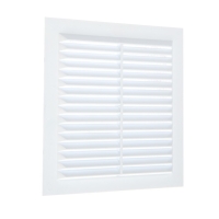 Решетка вентиляционная "КосмоВент" Л155, 155 х 155 мм, с сеткой, неразъемная