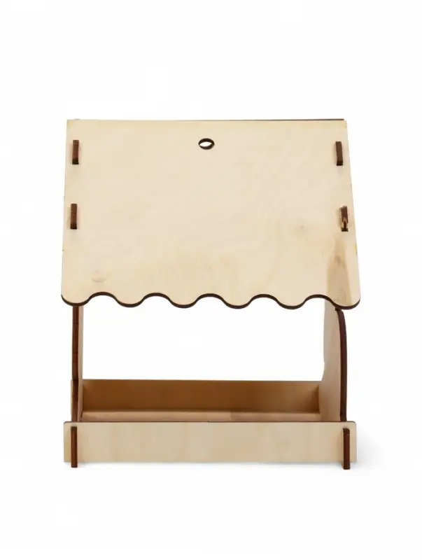 Кормушка для птиц дерево 18 x 16 x 15 см, Разобранная. "Лошадь"  Символ Года