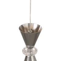 Светильник &laquo;Рианна&raquo; 1х40Вт Е27 серебро 15х15х30+100см