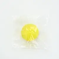 Игрушка пищащая  "Мячик, горизонтальные полоски", 5,5 см желтая