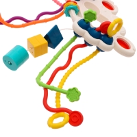 Игрушка развивающая для малышей &laquo;Крабик&raquo;, тянучка с сортером