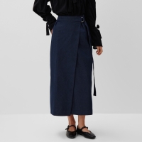 Юбка на запах женская MINAKU: Jeans Collection цвет синий, р-р 42