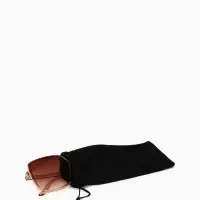 Чехол для очков &laquo;Энцо&raquo;, на затяжке, длина 17.5 см, ФАСОВКА 20 ШТ, плотность 110 г/м&sup2;, чёрный