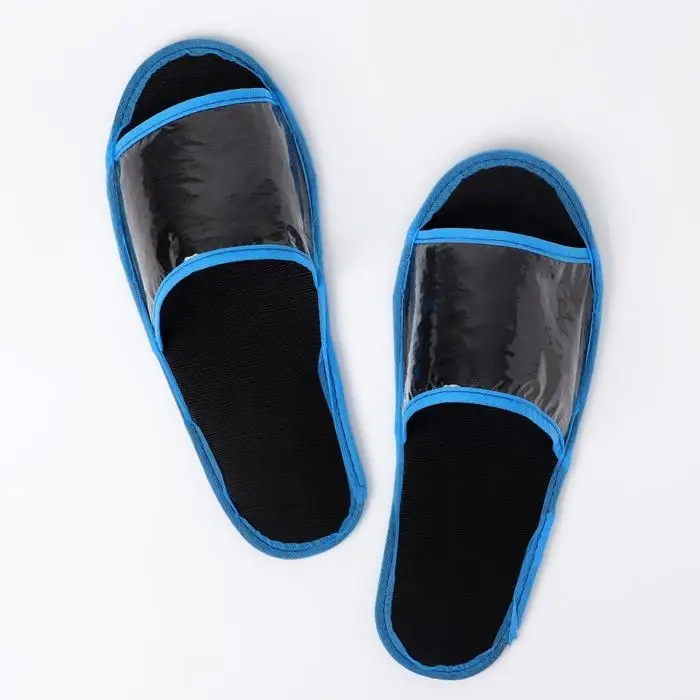 Тапочки  "Водолей" синяя бейка, одноразовые