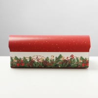 Коробка под кекс &laquo;Подарок&raquo;, 9 х 9 х 24,5 см, Новый год