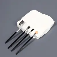 Кисти для макияжа, набор - 4 шт., чёрная