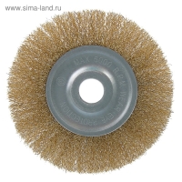 Щетка металлическая для УШМ ЛОМ, плоская, посадка 22 мм, 150 мм