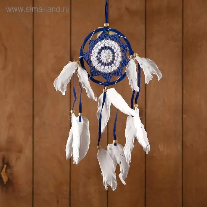 Ловец снов "Расслабленность" сине-белый 0,7х12х40 см