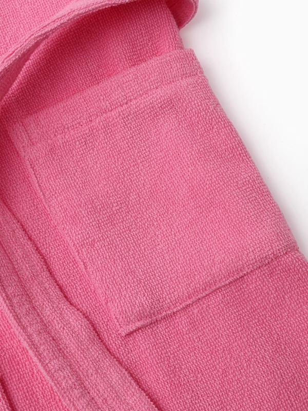 Халат детский Экономь и Я, цв. розовый, р-р 30, 100% хл, 340 г/м2