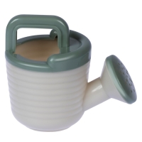 Песочный набор: ведро 1,2 л, лопатка, грабли, 4 формочки, лейка 0,2 л, бледно-зелёный