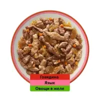 Влажный корм Whiskas для кошек, говядина/язык/овощи, 75 г