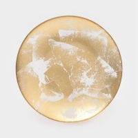 Тарелка обеденная "Gold Dust" 21 см, цвет золотой