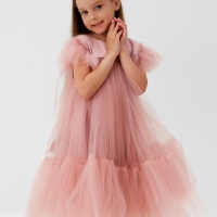 Платье детское с пышной юбкой KAFTAN, рост 86-92, розовый