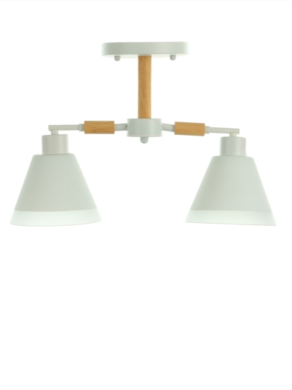 Люстра "Вудли" 2хЕ27 40Вт белый 45х16х29 см