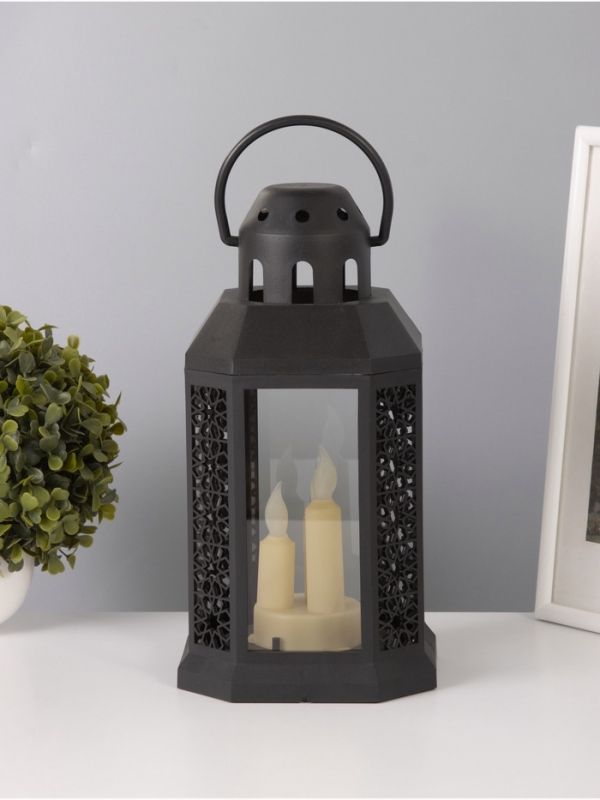 Светодиодная свеча в подсвечнике RISALUX «Восточные свечи», LED-ночник, 1.5 Вт, 3×ААА, 15.5×15.5×34 см Светодиодная свеча в подсвечнике RISALUX «Восточные свечи», LED-ночник, 1.5 Вт, 3×ААА, 15.5×15.5×34 см