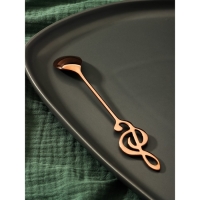 Ложка десертная из нержавеющей стали Magistro &laquo;Нота&raquo;, длина 15,5 см, цвет бронзовый